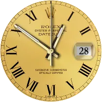 ​​​​​​​Rolex Datejust Gold Roman Vintage