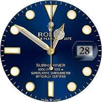 Rolex Submariner Gold Blue