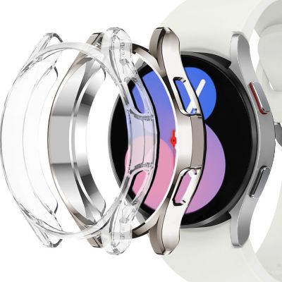 누아트 갤럭시 워치 풀커버 케이스, 갤럭시워치6 44mm, 실버+투명, 2개